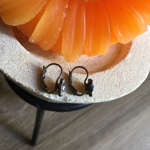 2 for $10 Avon Vintage Brass and Crystal Earrings - Picture 4 of 8